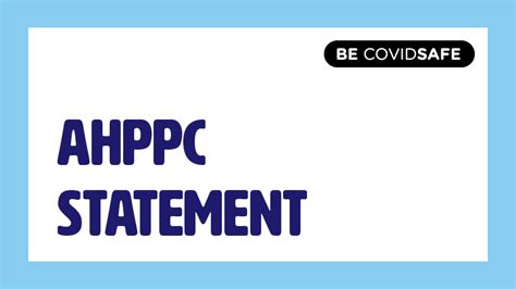 Ahppc Statement On The Omicron Public Health Implications And Response
