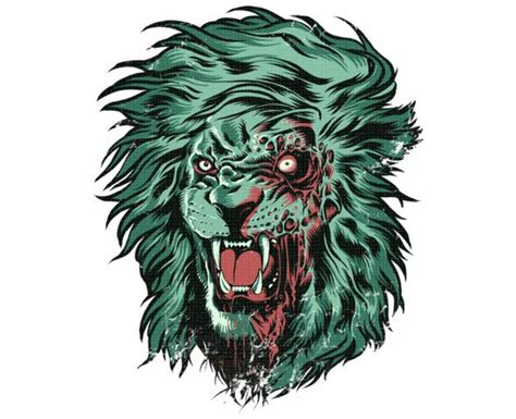 Graphic Tees Cool Designer T Shirts Lion Artwork Lion Tattoo Design