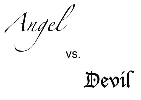 Video Angel Vs Devil By Theatre Kunoichi On Deviantart