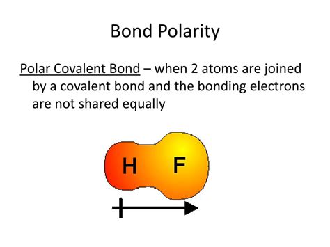 A polar covalent bond (b) is intermediate between the two extremes: PPT - Ch. 16 Covalent Bonding PowerPoint Presentation, free download - ID:1988014