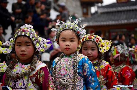 Chinese Ethnic Minorities Celebrate Traditional New Year Festivals