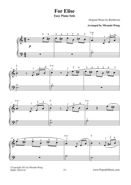 Fur elise for easy guitar. Fur elise piano sheet music pdf easy, dobraemerytura.org