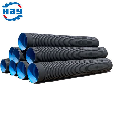 200mm Hdpe Double Wall Corrugated Pipe For Storm Water Drainage