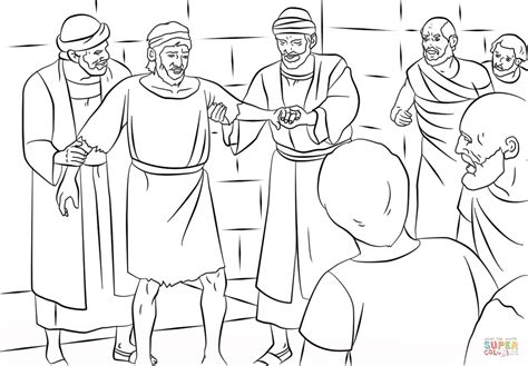 Paul And Barnabas In Lystra Coloring Page Free Printable
