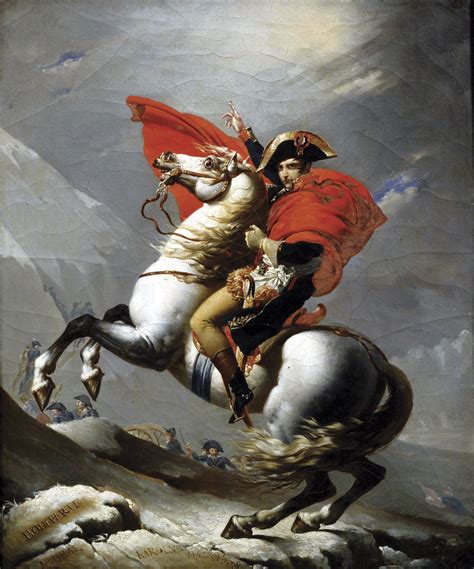 Napoleon Crossing The Alps By Jacques Louis David Famous Art