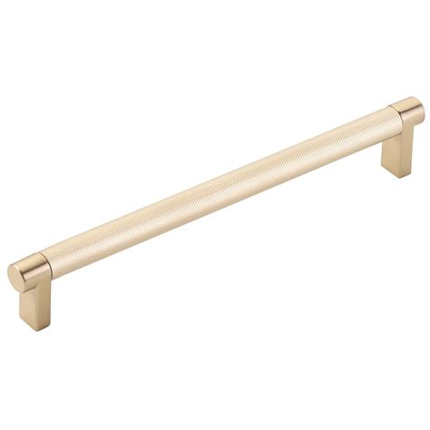 Select Collection 8 Centers Rectangular Stem In Satin Brass And