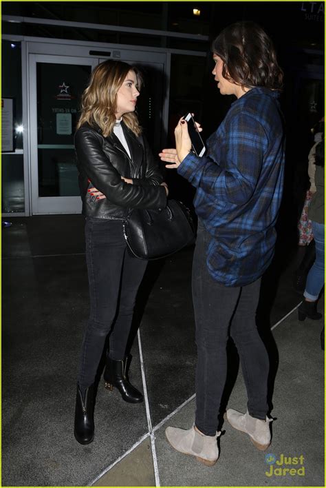 ashley benson hits justin bieber s concert after flaunt dinner with stefanie scott photo