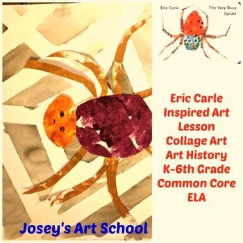 From the art of construction to linocut printing. Art Lesson Eric Carle Spiders Grade 1st to 6th Grade ...
