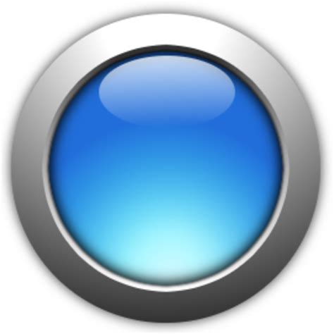 Glossy Blue Button Png Transparent Image Png Mart