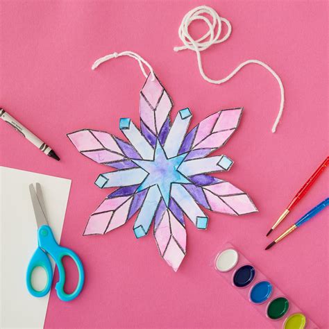 Winter Workshop Watercolor Resist Snowflake Classes Michaels