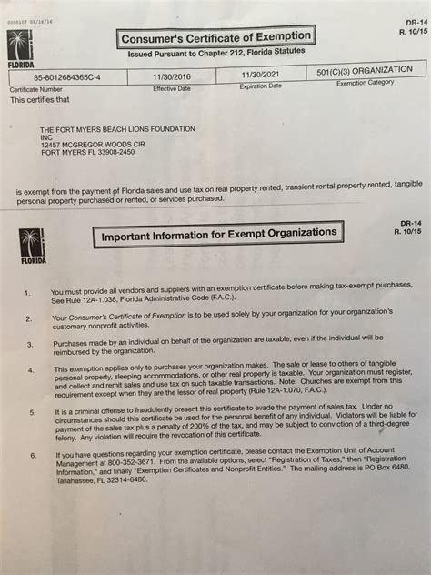 5013c Tax Exempt Information - Fort Myers Beach Shrimp Festival