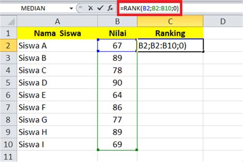 Rumus Mengurutkan Ranking Di Excel Untuk Semua Versi Kumparan Com