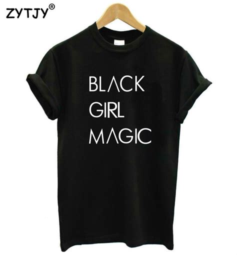 black girl magic letters print women tshirt cotton casual funny t shirt for lady top tee hipster