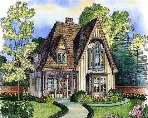 Plan 43000PF Adorable Cottage Victorian House Plans Small English