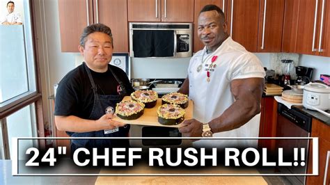 24 Chef Rush Roll A Roll As Big As His Arms Youtube