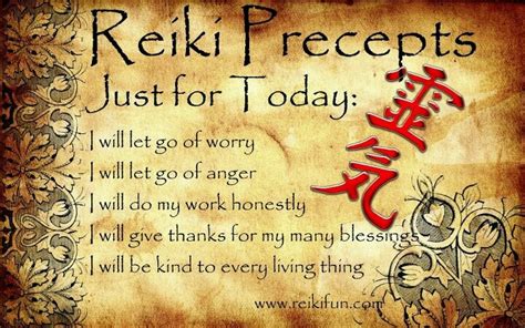 Just For Today Reiki Principles Energy Healing Reiki Reiki Training
