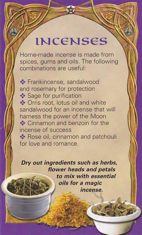 Incense Recipes Image Herbalism Incense Magical Herbs
