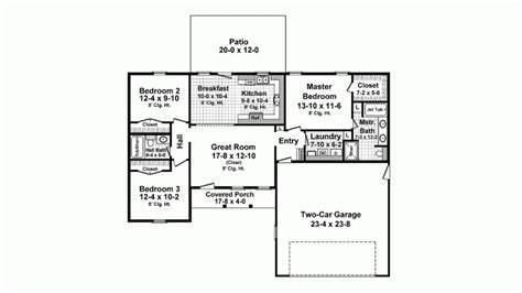1400 sq ft southern style house plan 3 beds 2 baths 1400 from 1400 sq ft house plans with basement 1300 Sq Ft House Plans With Basement - House Decor Concept ...
