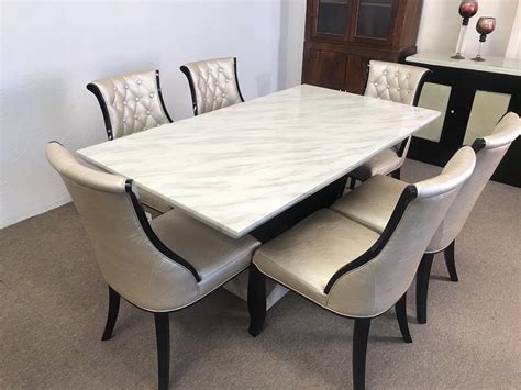 Marble Dining Table Set Solid Marble Dining Room Tables Faucet Ideas Site Chair Design