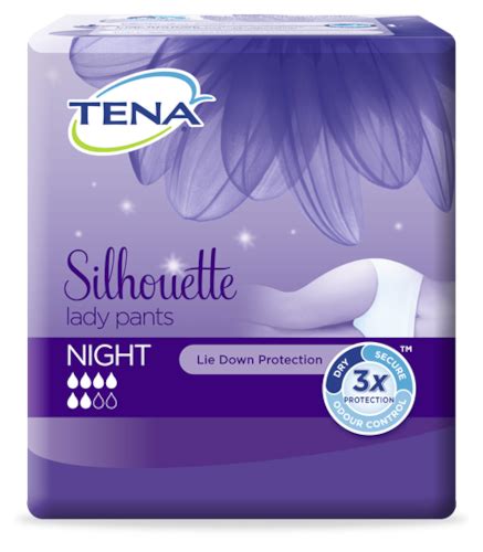 Tena Silhouette Lady Pants Night Night Time Incontinence Underwear