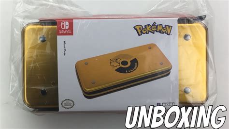 Nintendo Switch Pokemon Alumi Case Pikachu Edition Unboxing Youtube