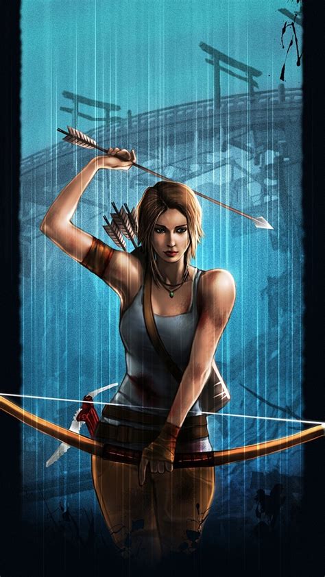 1080x1920 Tomb Raider Lara Croft Video Game Art Iphone 7,6s,6 Plus ...