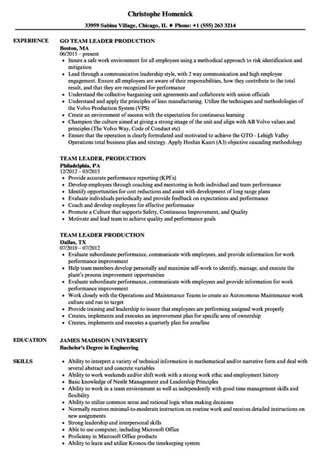Team leader cv sample, motivating staff, supervising workers, cv template, managing, work experience, product knowledge, punctual, resume layout created date: Manufacturing team leader resume December 2020
