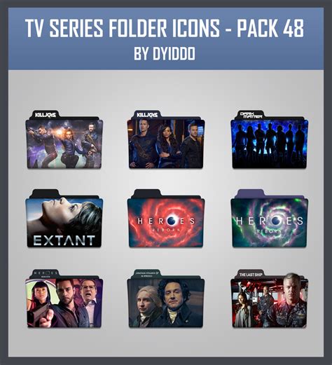 Tv Series Folder Icons Pack 100 By Dyiddo On Deviantart