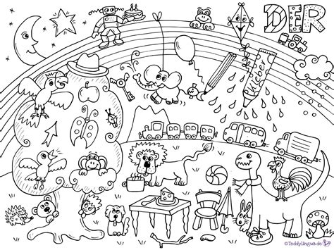 Ausmalbilder stadt brilliant wimmelbild superhelden ausmalbilder wimmelbild wuschels malvorlagen ausmalbilder. Ausmalbild Artikel DER | Schule | Pinterest | Ausmalbilder ...