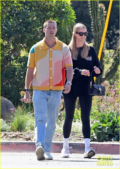 patrick schwarzenegger steps out with girlfriend abby champion after getting haircut from dad