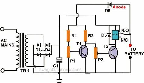 Self Regulating Lead Acid Battery Charger Circuit ~ Electronic Circuit