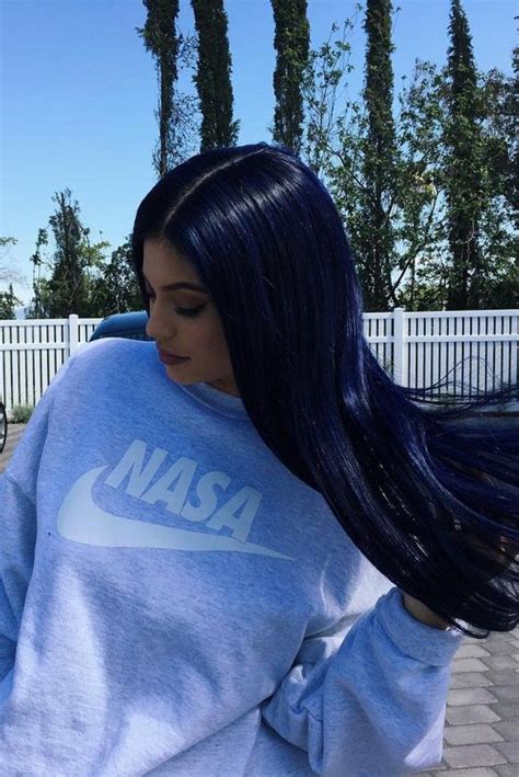 Kylie Jenner Blue Hair Instagram Famous Person