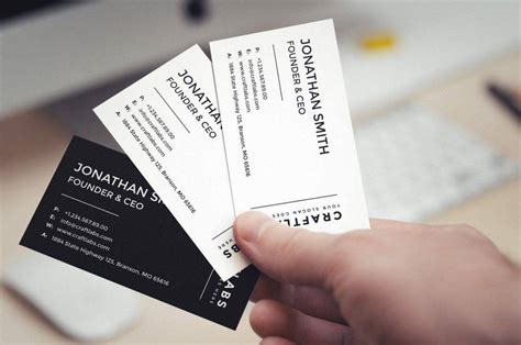 minimal business card templates psd word pages