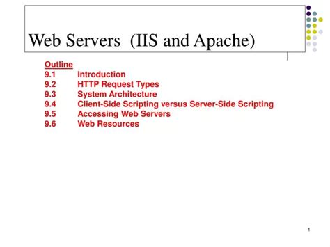 Ppt Web Servers Iis And Apache Powerpoint Presentation Free Download Id