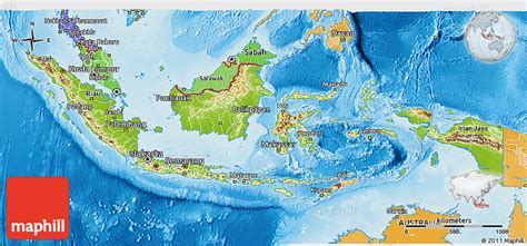 Anda dapat melihat atau mendownloadnya secara gratis tanpa dipungut biaya. Physical 3D Map of Indonesia, political shades outside ...