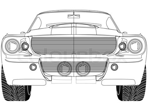 Download transparent car front png for free on pngkey.com. Sport car front sketch against white background, abstract ...