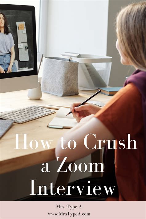 How to Crush a Zoom Interview - Mrs Type A | Job interview questions