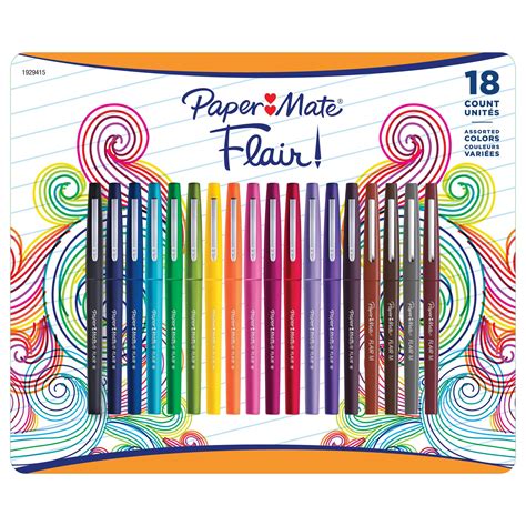Paper Mate Flair Pen, 18 ct. - Assorted Colors - Walmart.com
