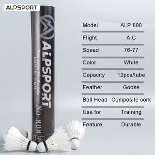 Alpsport Pcs Tube Shuttlecock Speed Alp New Badminton For