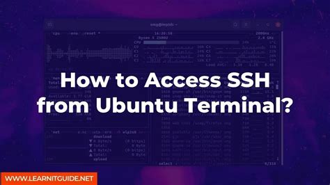 How To Access Ssh From Ubuntu Terminal