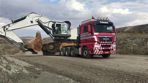 Transporting The Liebherr 984 Excavator By Side Fasoulas Heavy