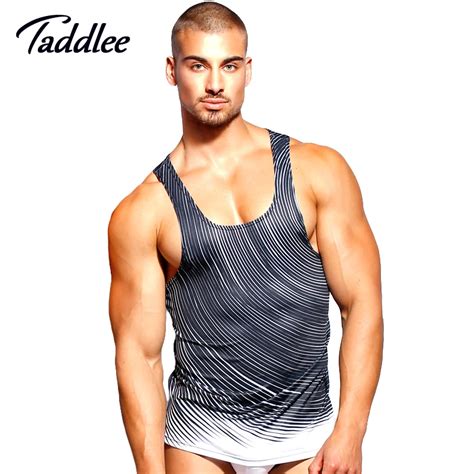 Taddlee Brand Men Tank Top Sleeveless T Shirts Vest Man Run Basketball