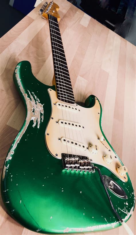 Usa Custom Shop Heavy Relic Candy Apple Green Fender Guitars