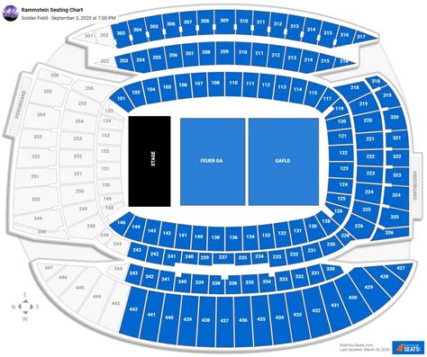 Soldier Field Seating Charts For Concerts