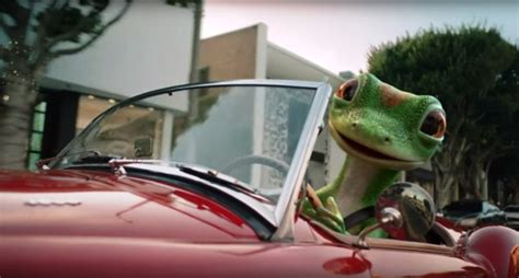 Geico Gecko Run Over By Car The Geico Gecko Has A Flat Tire ~ Gecko Behind The Scenes Commercial