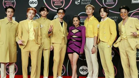 Bts And Becky G Moments At Amas 2021 Youtube