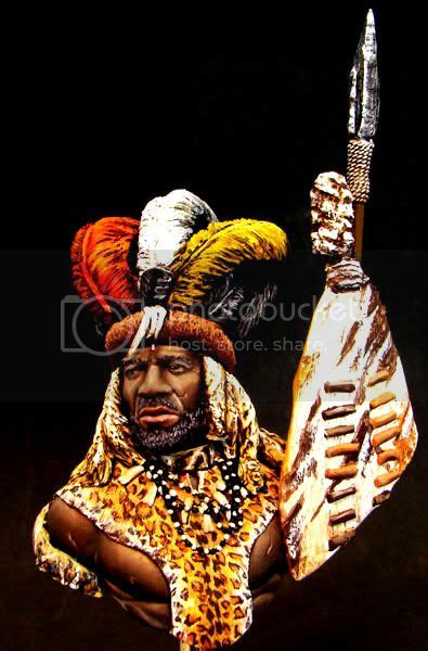 Completed Critique Shaka Zulu King Of The Zulus Bust