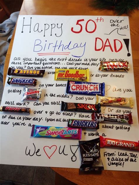 Fun 50th birthday gifts for him. Pin by Peightyn Holmes on Stan turns 50 | 50th birthday ...