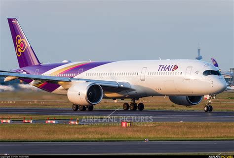 Maybe you would like to learn more about one of these? HS-THD - Thai Airways Airbus A350-900 at Frankfurt | Photo ...
