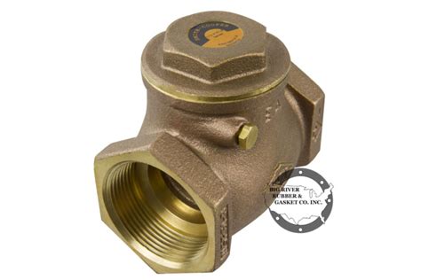 Brass Swing Check Valve Big River Rubber And Gasket